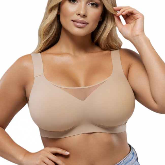 Wholesale Seamless Beautiful Back Jelly Bra Plus-Size Lift-Up Supportive 