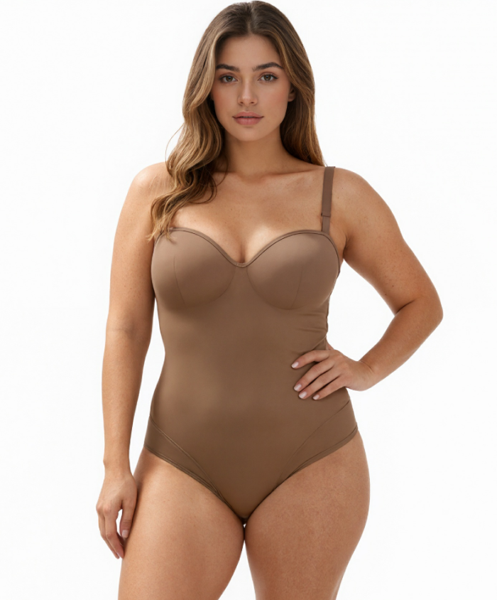 Wholesale Shapewear with Built-in Chest Pads Snap Fasteners and Waist  Abdomen Shaping