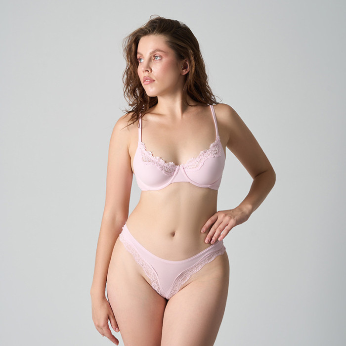 Wholesale Underwired Lace Bra Set  Non-Padded  Comfortable