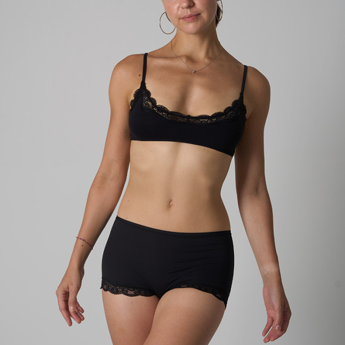 Wholesale Lace Nude-feel Lingerie Set Breathable Comfortable Wireless