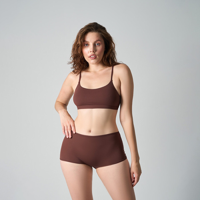 Wholesale Wireless Bra Set  Adjustable Shoulder Straps High Elasticity Barely-There Comfort