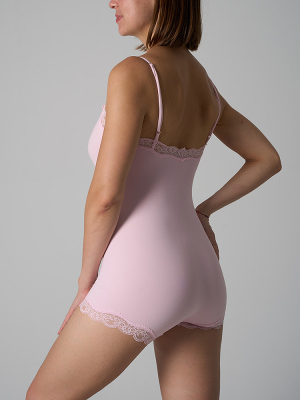 Wholesale Adjustable Shoulder Strap Bodysuit Tight-Fitting Inner Layer Double-Layered 