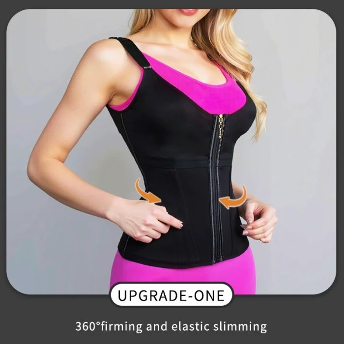 Wholesale Shaper Vest Front Zipper Hourglass Waist Control Shaping Girdle