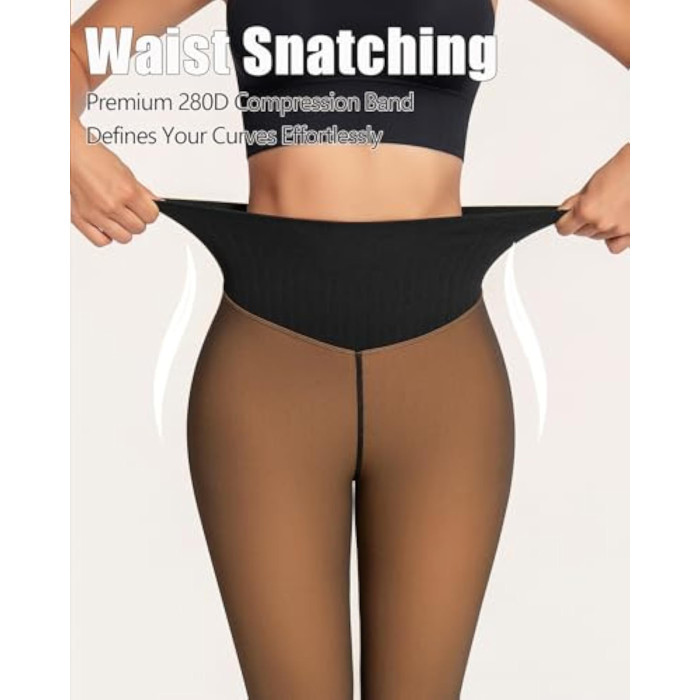 Zoyiame Thermal Shaping Leggings with High Waist