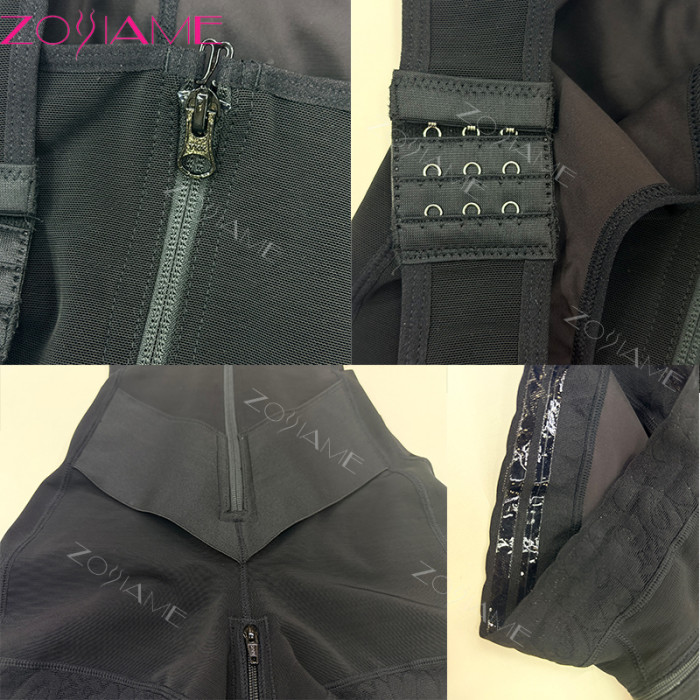 Zoyiame Hourglass Colombia Power Net Shaperwear With Band In Waist