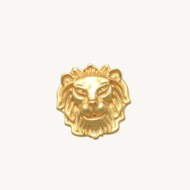Lion Head Piercing Earring