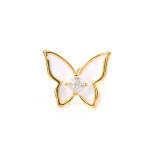 Butterfly Zircon Piercing Earring