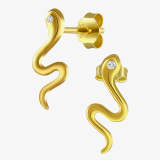 Snake Zircon Stud Earrings