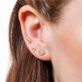 Geometric Zircon Earring Set