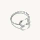 Double Moon Open Ring