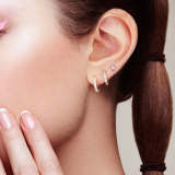 Rectangle Zircon Piercing Earring