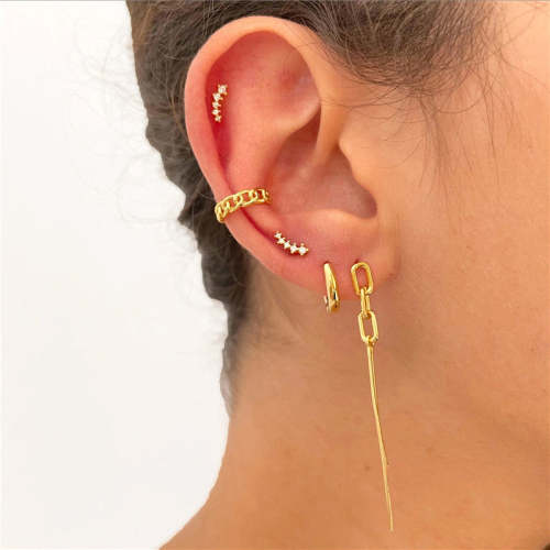 Solid Tassel Threader Earrings