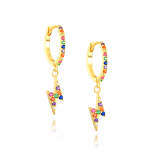 Multicolor Lightning Earrings
