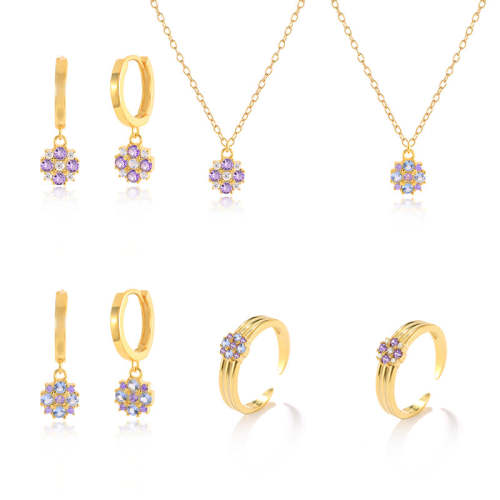 Geometric Zircon Jewelry Set