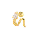 Minimalist Snake Piercing Earring