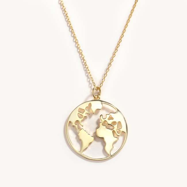 Icon Map Necklace