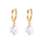 Irregular Pearl Drop Earrings