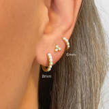 Opal Huggie Earring