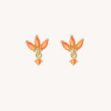 Flower Zircon Stud Earrings