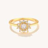 Sunflower Zircon Ring