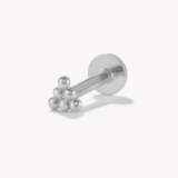 Triangle Beads Threaded Labret