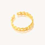 Hollow Chain Open Ring