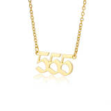 Lucky Number Dangle Necklace