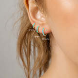 Opal Huggie Earring
