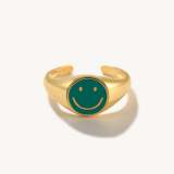 Smiley Face Open Ring
