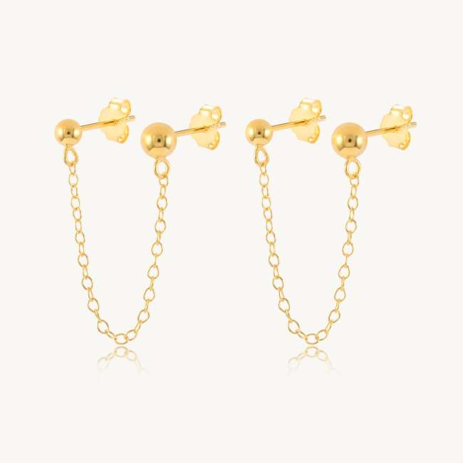 Solid Chain Threader Earrings
