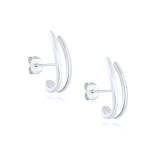 Curved Stud Earrings