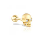 Skeleton Zircon Piercing Earring