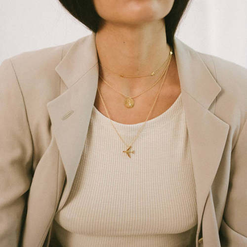 Solid Plane Necklace