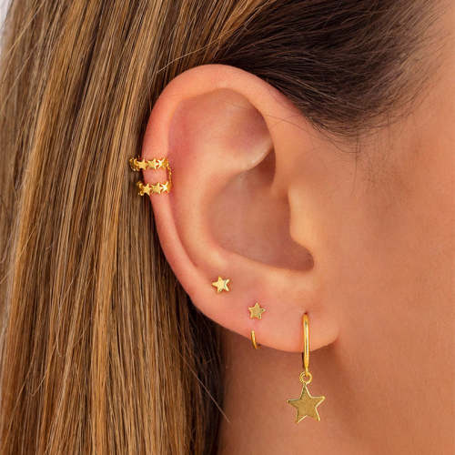 Minimalist Star Earring Set