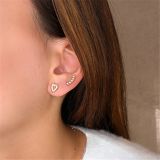Zircon Arch Stud Earring