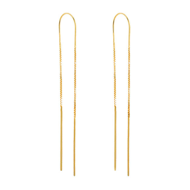 Long Chain Threader Earrings