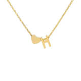 Letter Gold Plated Necklace