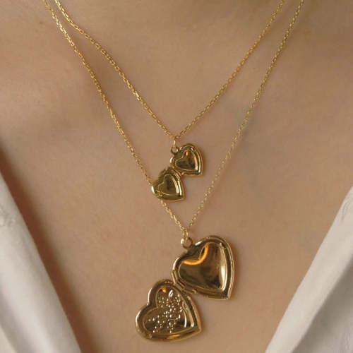 Heart Mini Box Pendant Necklace