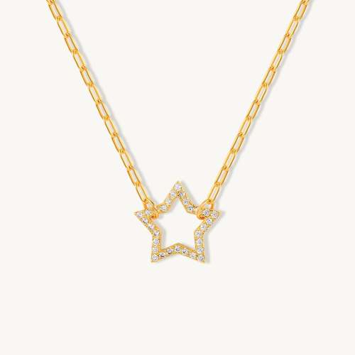 Hollow Out Star Necklace
