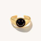 Smiley Face Open Ring
