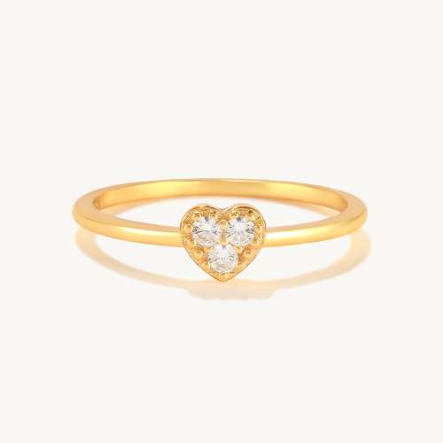 Love Heart Diamond Ring
