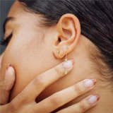 Single Opal Threader Earring