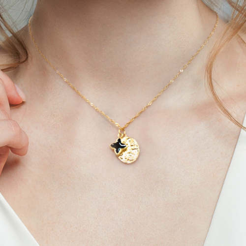 Star Dripping Oil Necklace