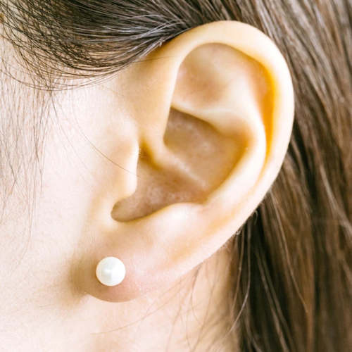 Single Pearl Piercing Earring