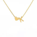 Letter Gold Plated Necklace