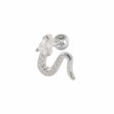 Minimalist Snake Piercing Earring