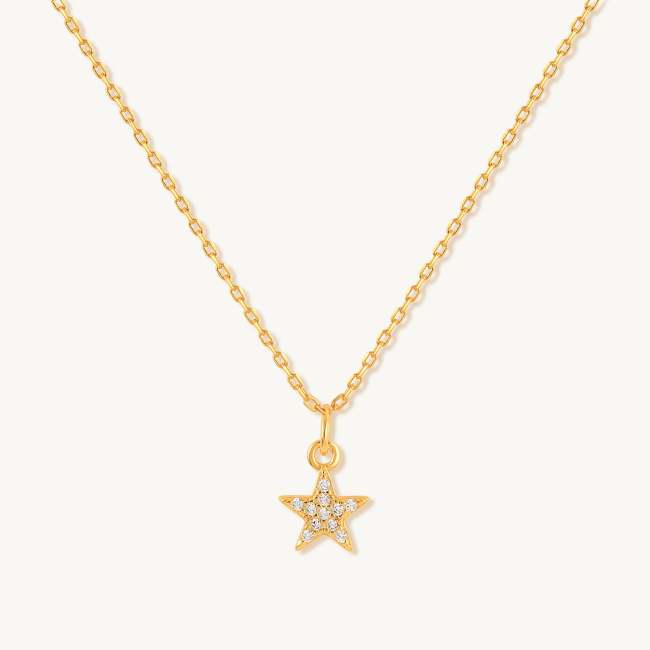 CZ Star Pendant Necklace