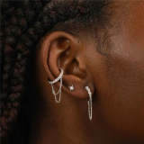 Tassel Chain Cuff Earring