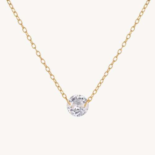 Round Cut Crystal Necklace