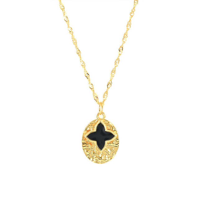 Star Dripping Oil Necklace